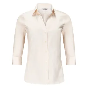 3/4 Sleeve Cotton Blouse - Ivory