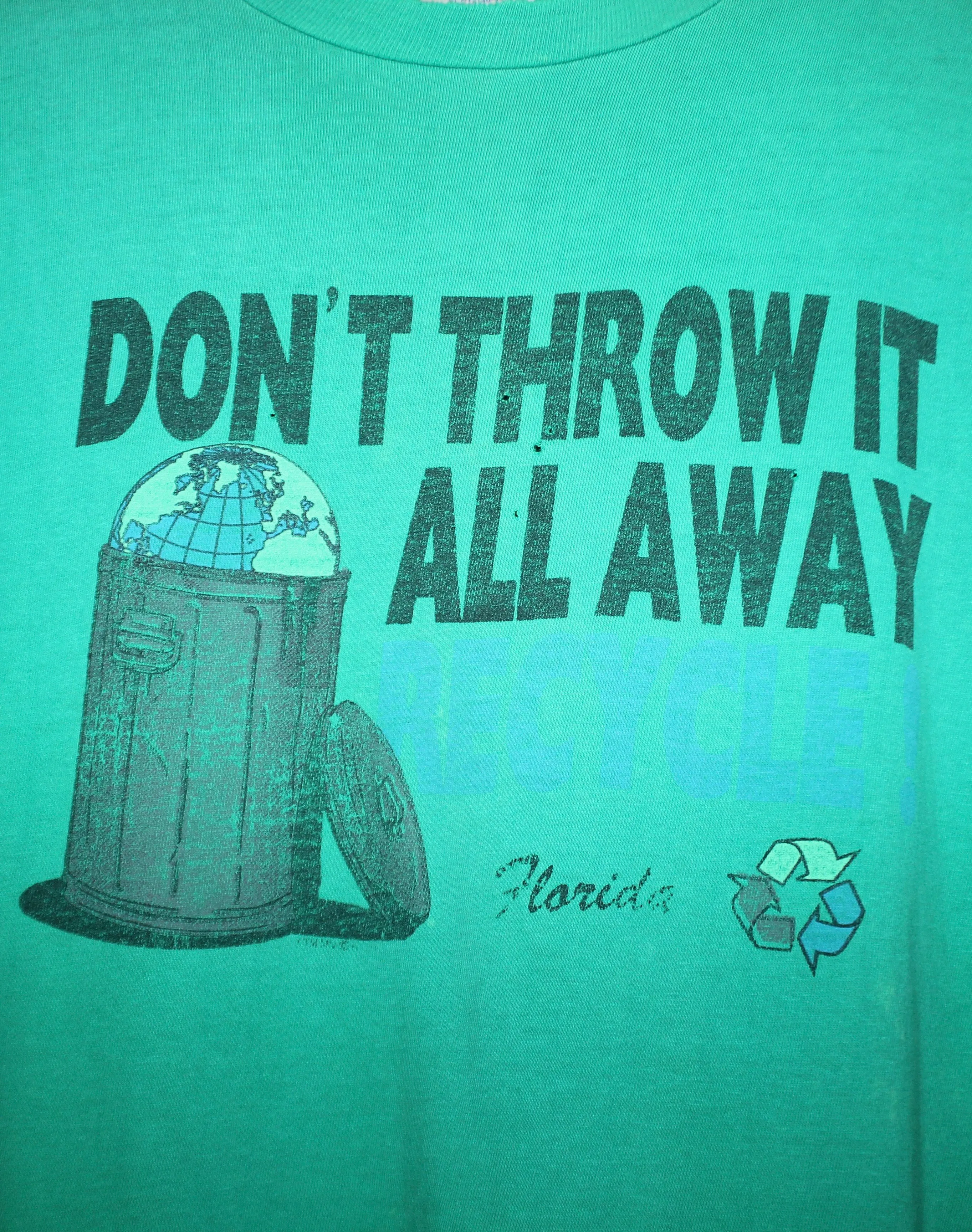 80s Recycle Florida T-Shirt: XL