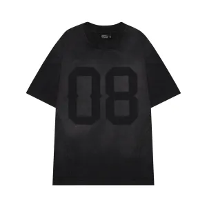 8TH WASHED TEE - BLACK