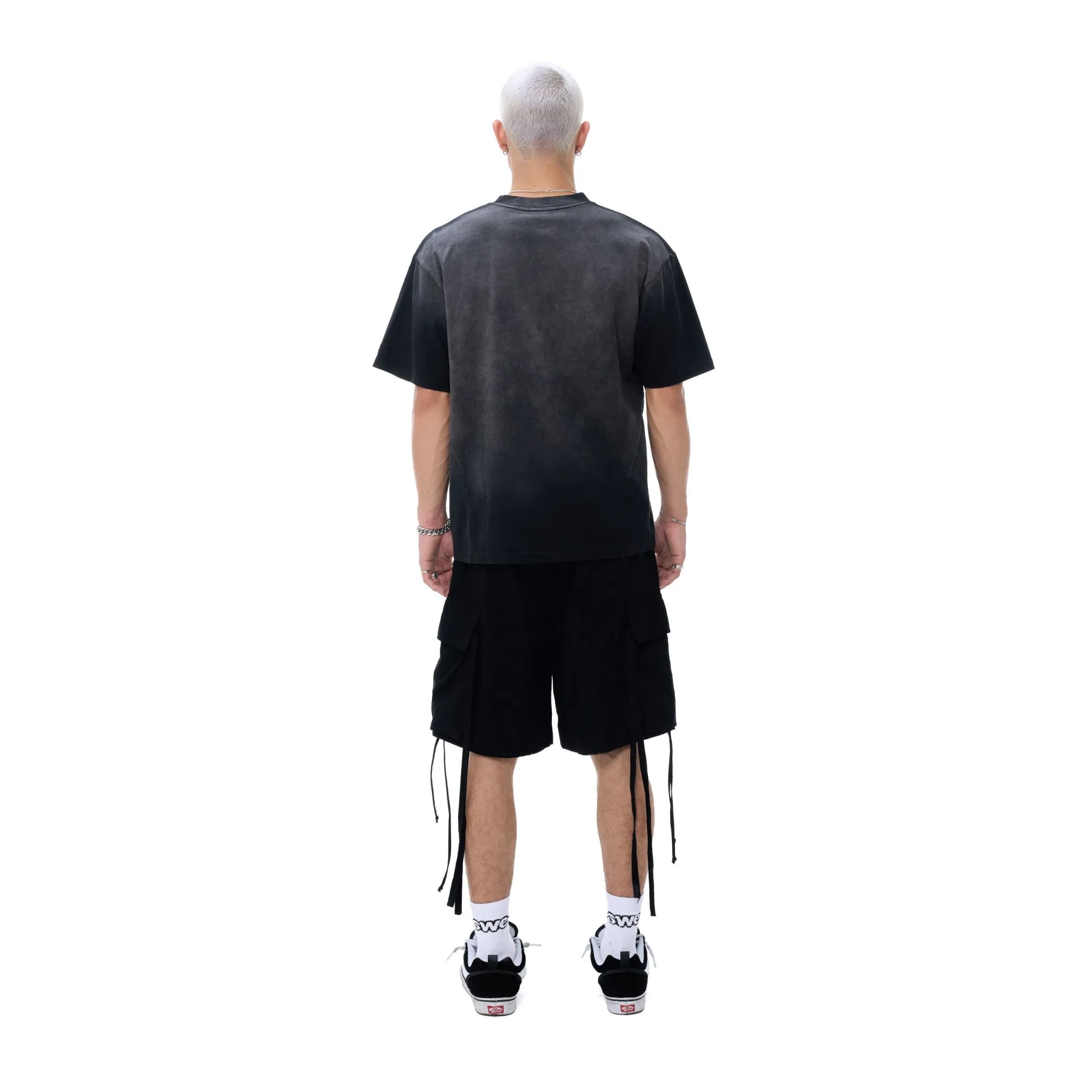 8TH WASHED TEE - BLACK