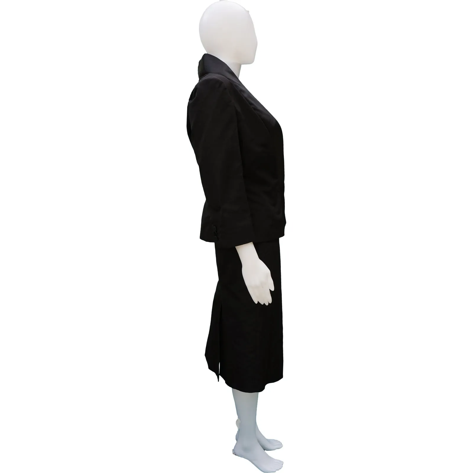 ALEXANDER MCQUEEN SILK TUXEDO SKIRT SUIT NEW WITH TAGS