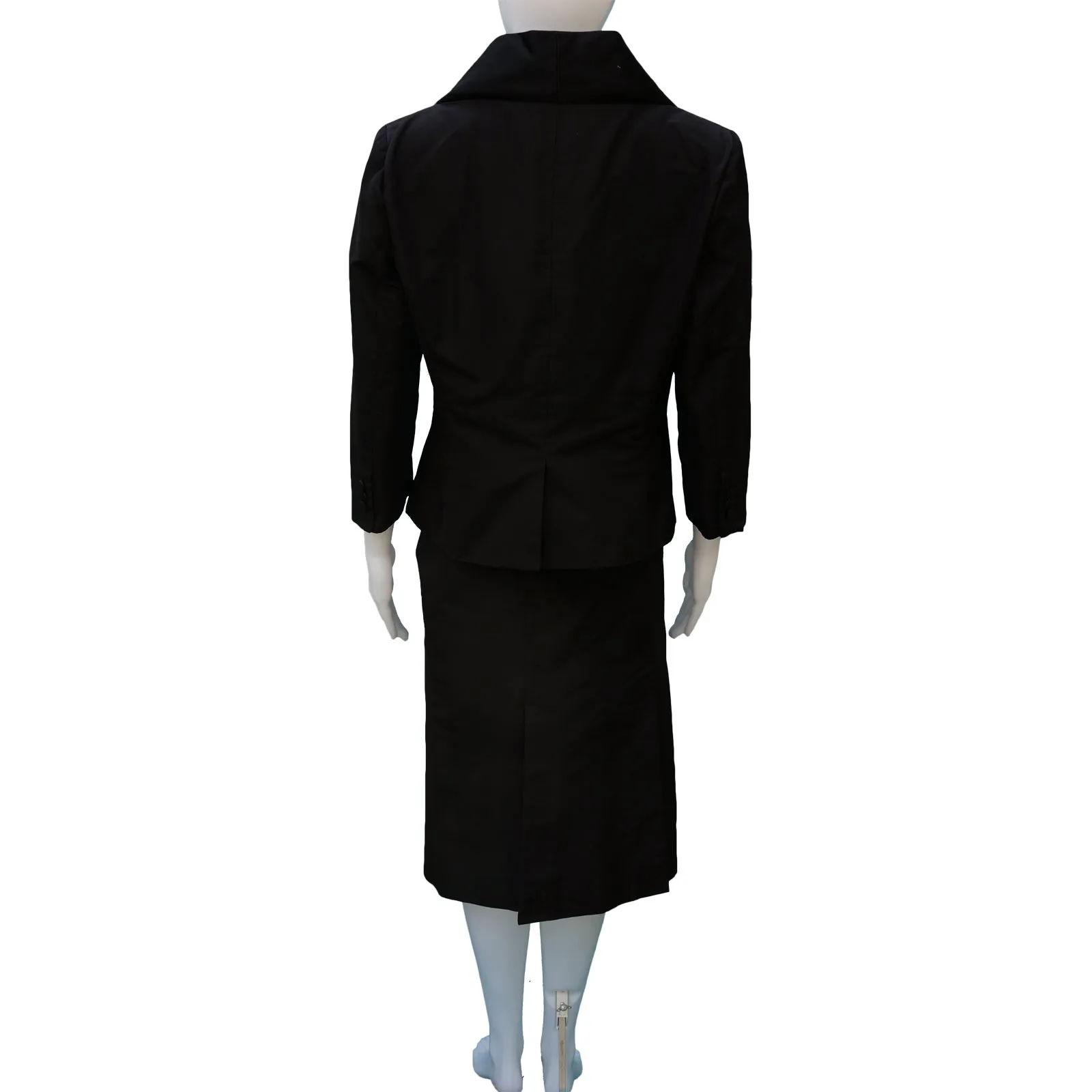 ALEXANDER MCQUEEN SILK TUXEDO SKIRT SUIT NEW WITH TAGS