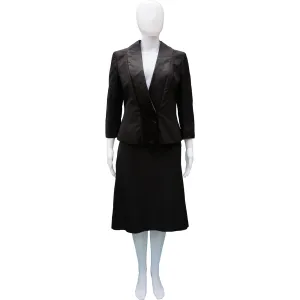 ALEXANDER MCQUEEN SILK TUXEDO SKIRT SUIT NEW WITH TAGS