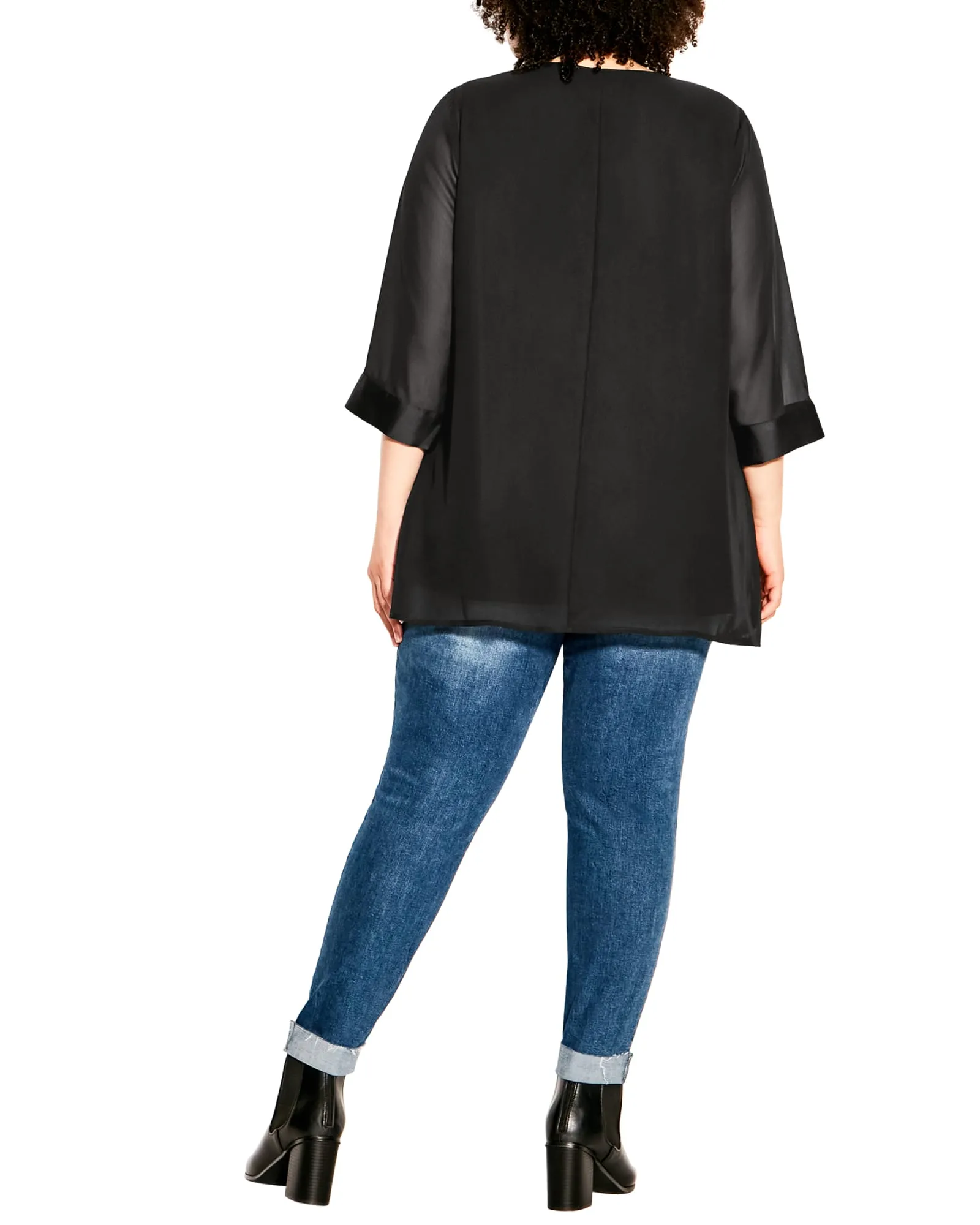 Annabel Zip Blouse | Black