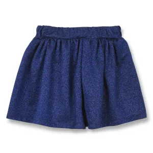 Annix Glitter Blue - Girl Knitted Mini Skirt