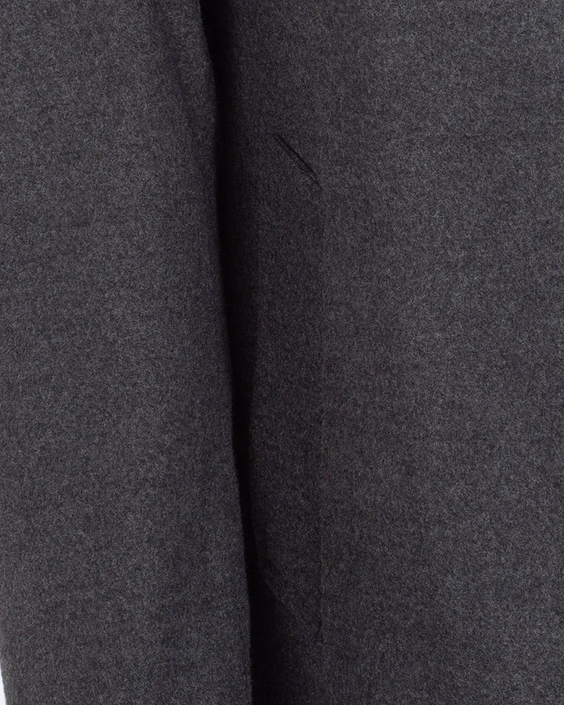 Anthrasite Single Breast Classic Men's Overcoat J 521