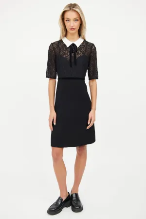 Black & White Lace Dress