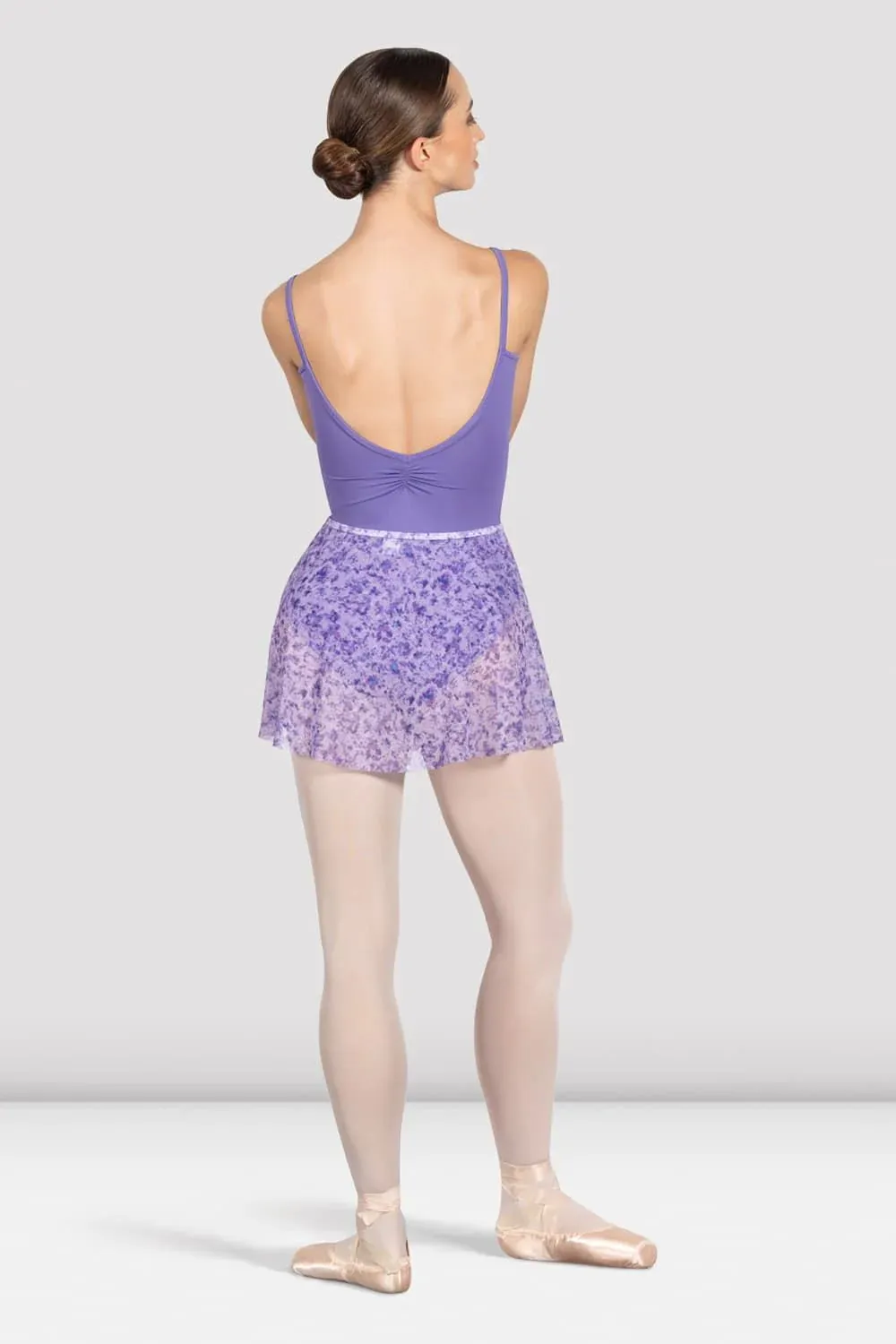 Bloch Floral Mesh Skirt - Lilac Haze
