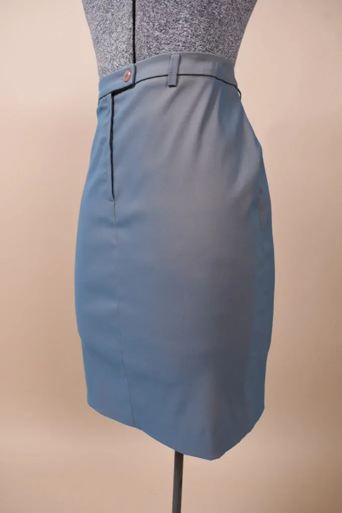 Blue Italian Pencil Skirt, by Stefanel, M