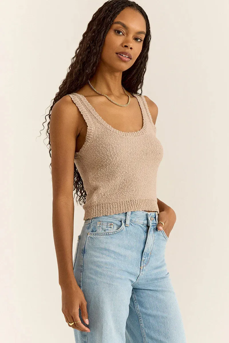 Catalina Tank Top-Putty