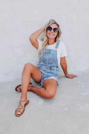 Churro Denim Overall Shorts