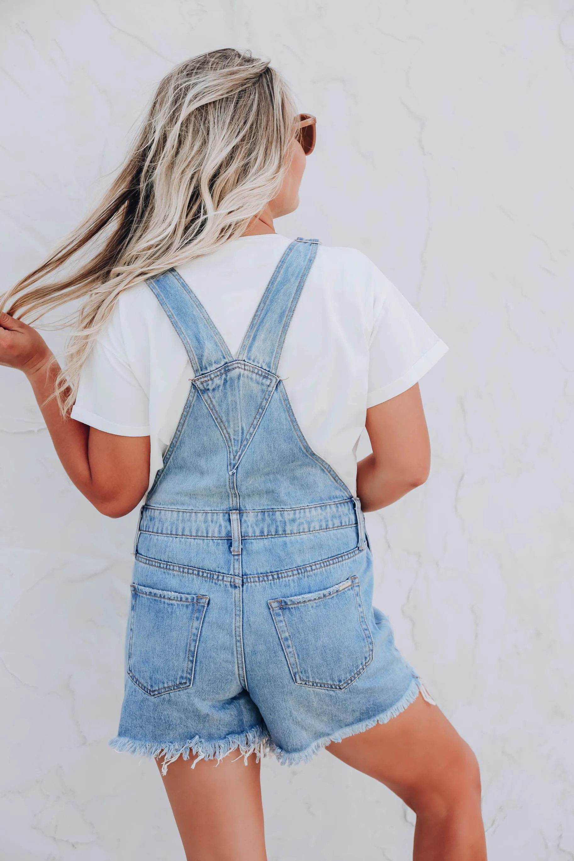 Churro Denim Overall Shorts