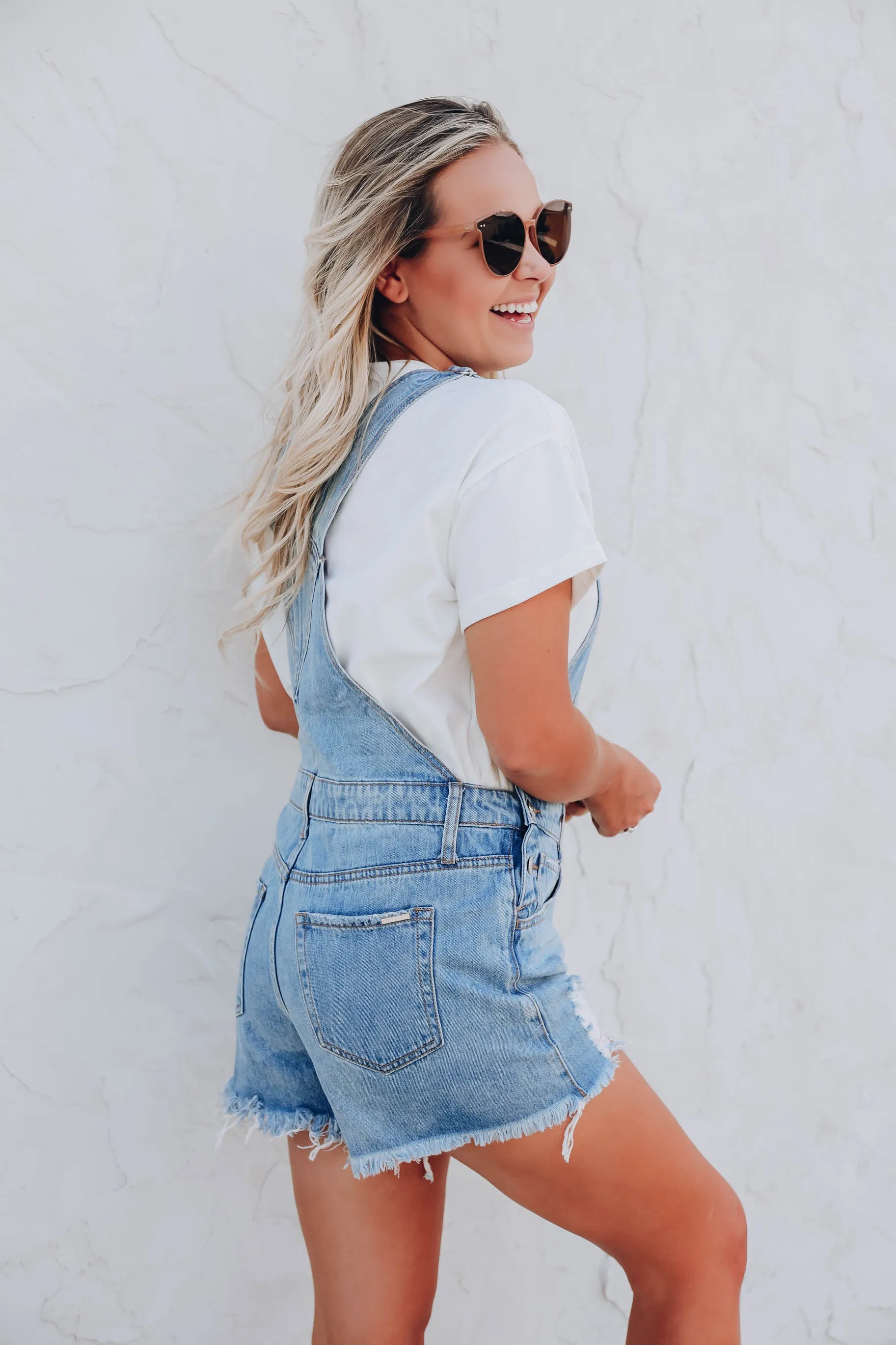 Churro Denim Overall Shorts