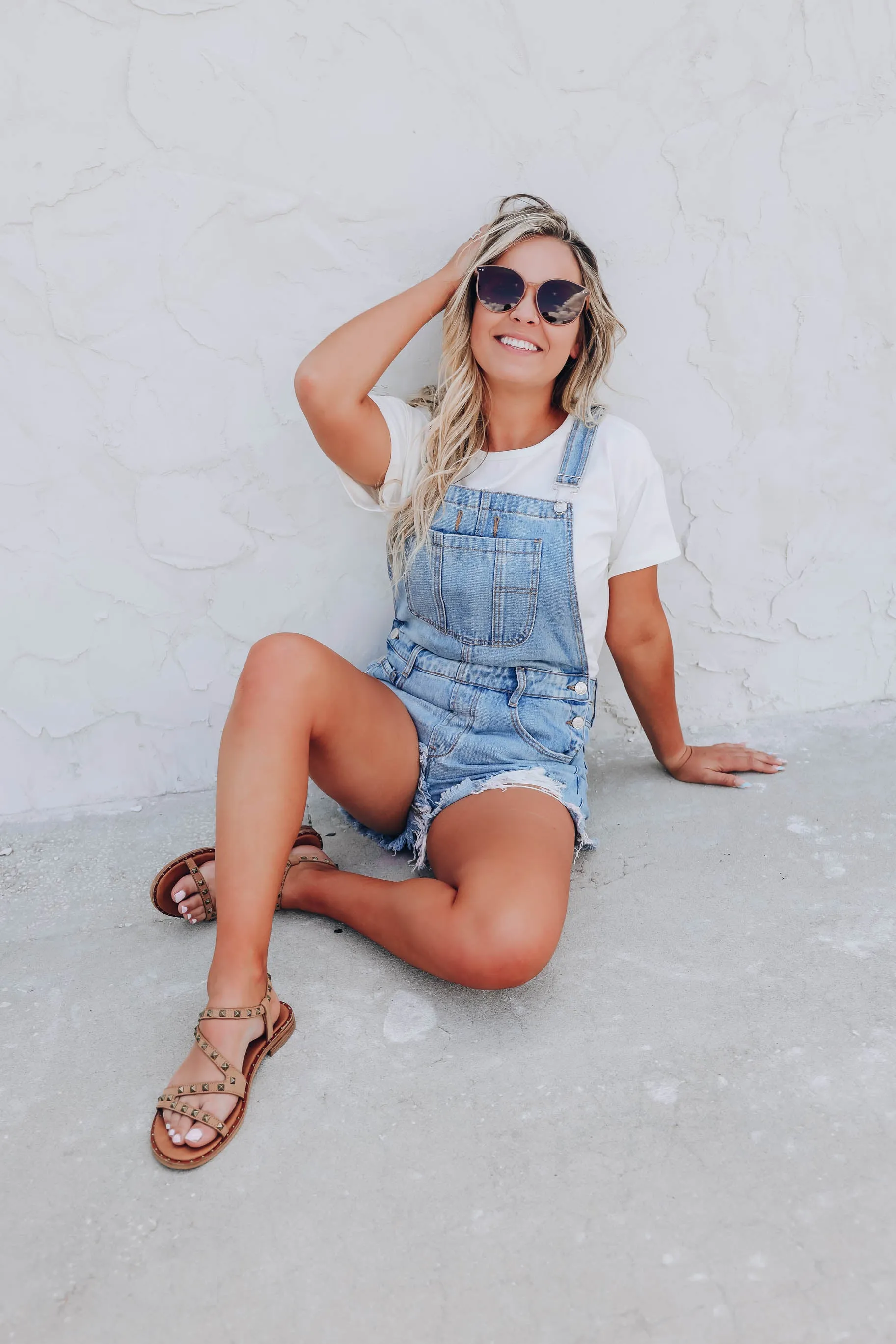 Churro Denim Overall Shorts