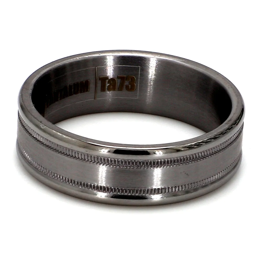 Comfort-Fit Plain Metal Band