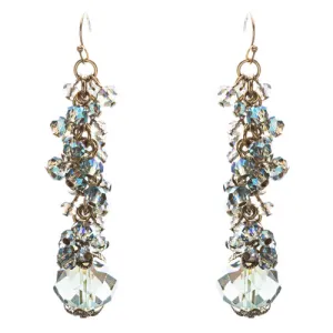 Contemporary Fashion Sophisticated Linear Long Drop Dangle Earrings E838 Blue