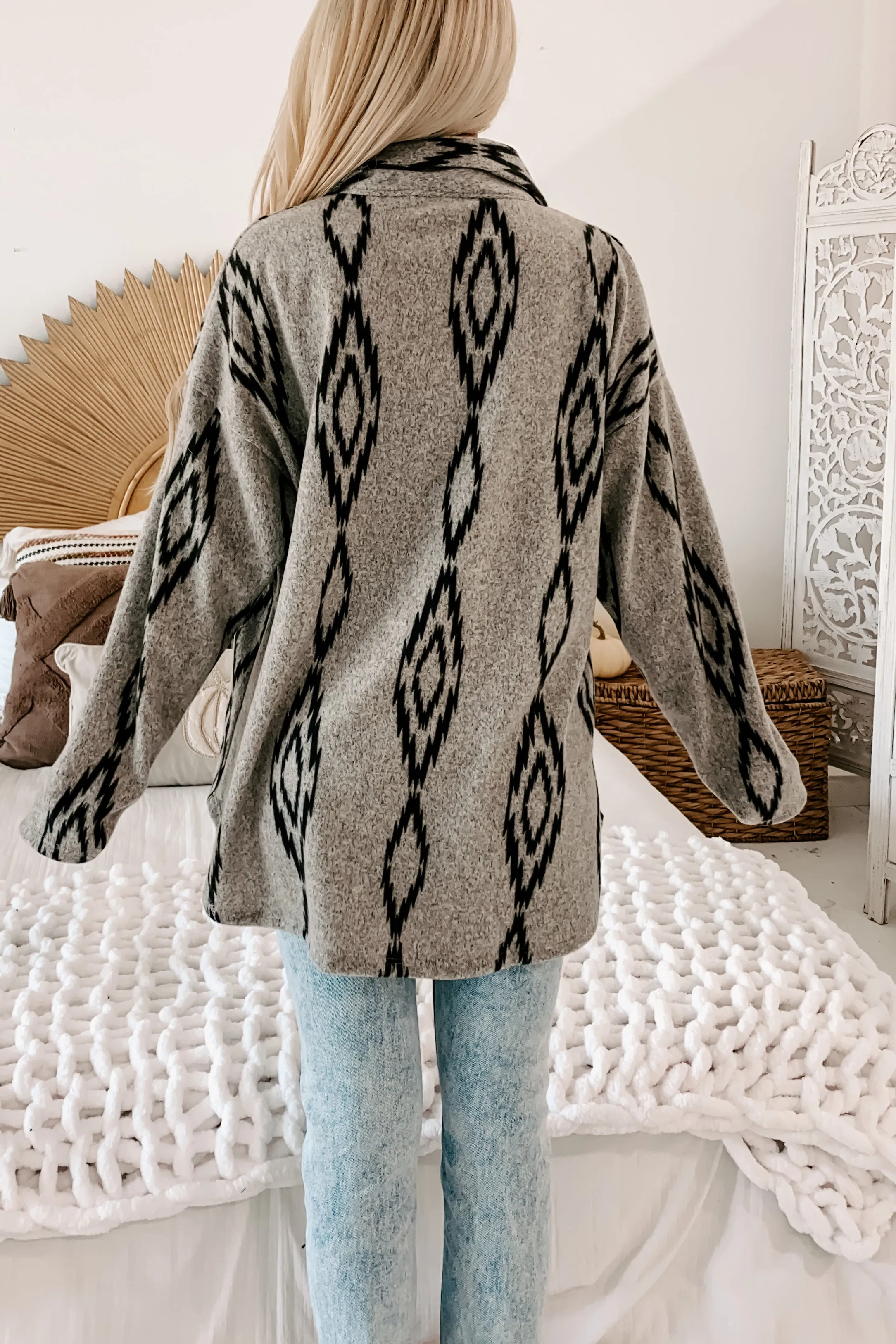 Cooper Aztec Shacket (Grey Multi)