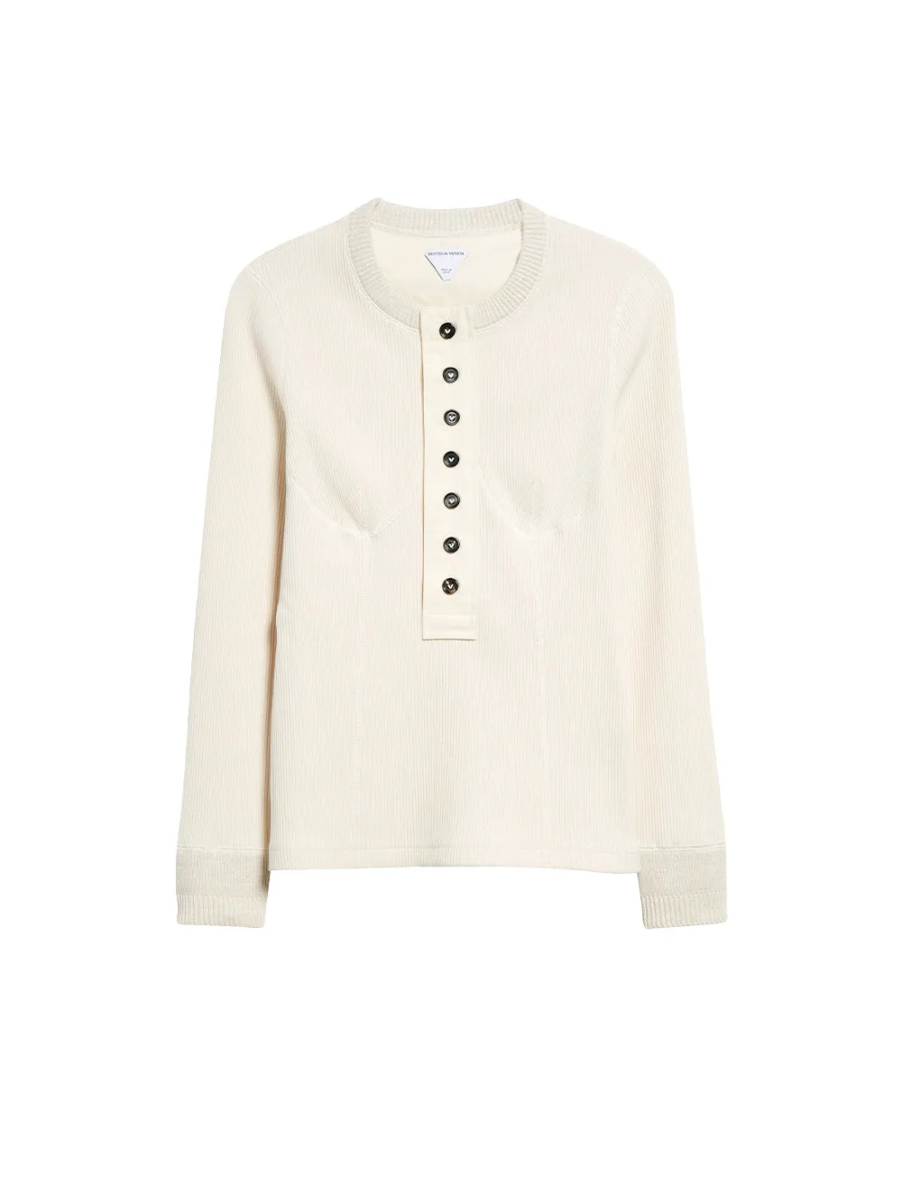 Cotton Rib Long Sleeve Henley