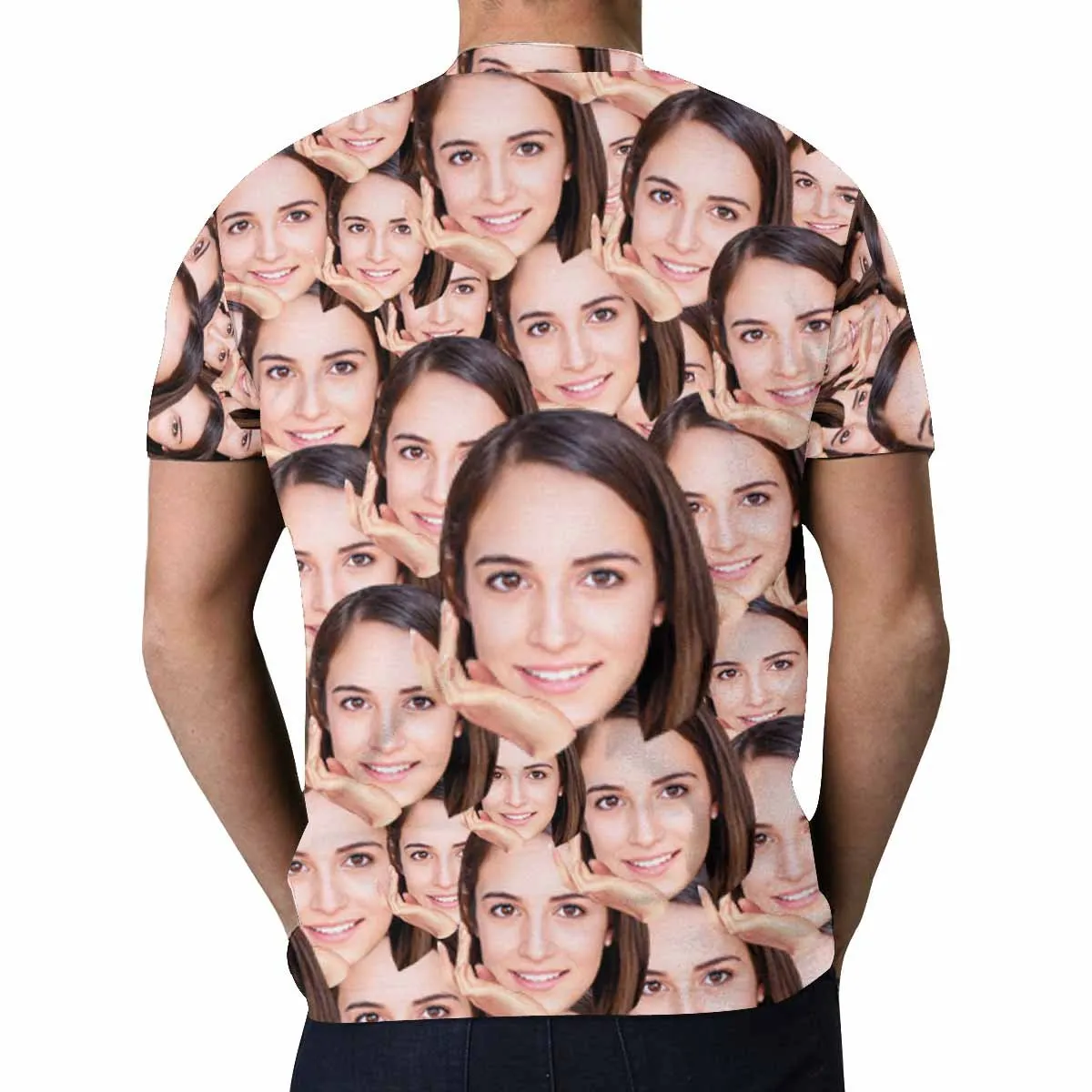 Custom Face Tee Seamless Men's All Over Print T-shirt