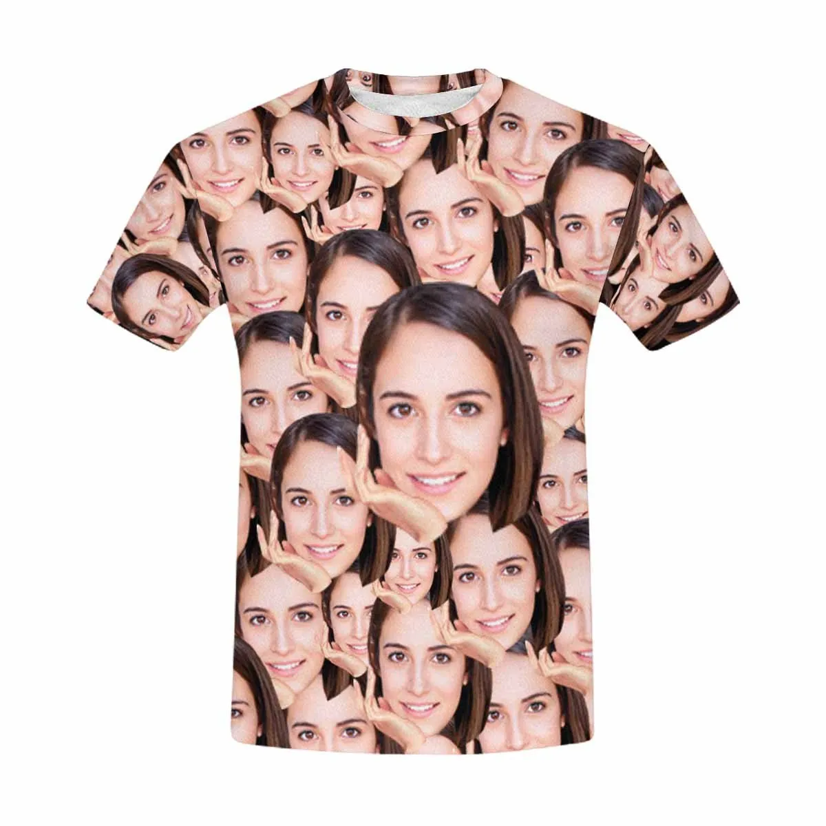 Custom Face Tee Seamless Men's All Over Print T-shirt