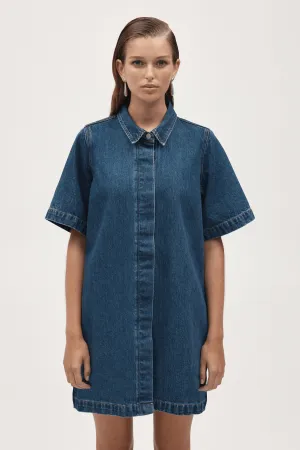 DARLA DRESS HERITAGE BLUE