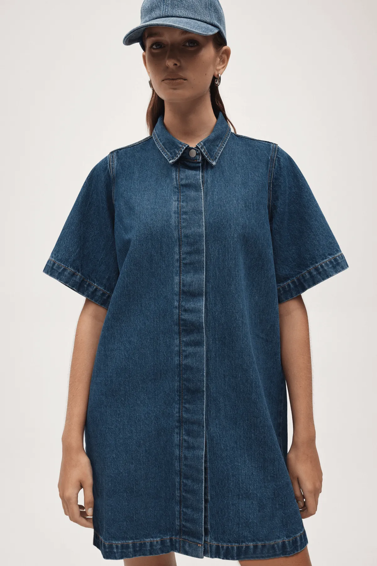 DARLA DRESS HERITAGE BLUE