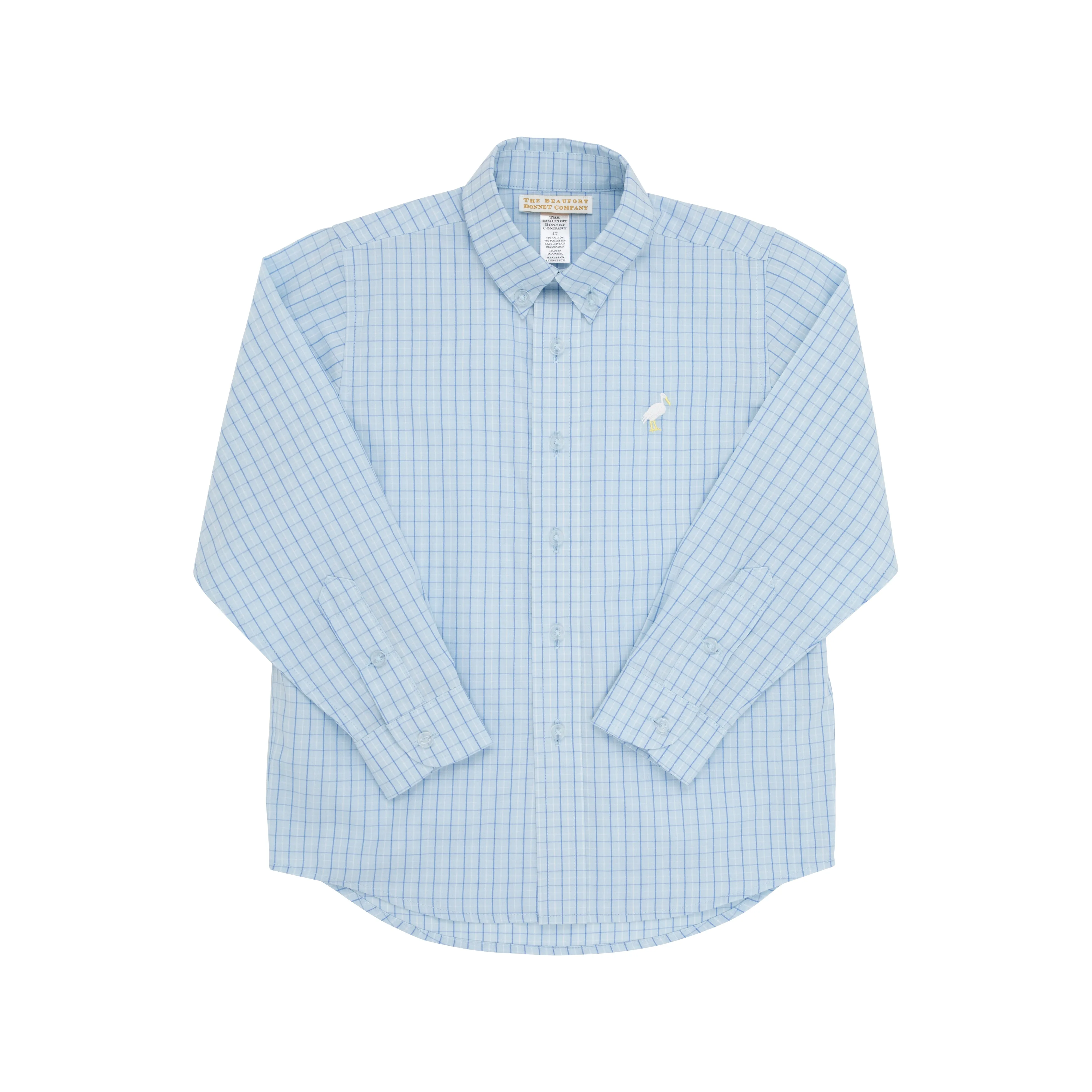 Dean's List Dress Shirt - Get In Line with Multicolor Stork