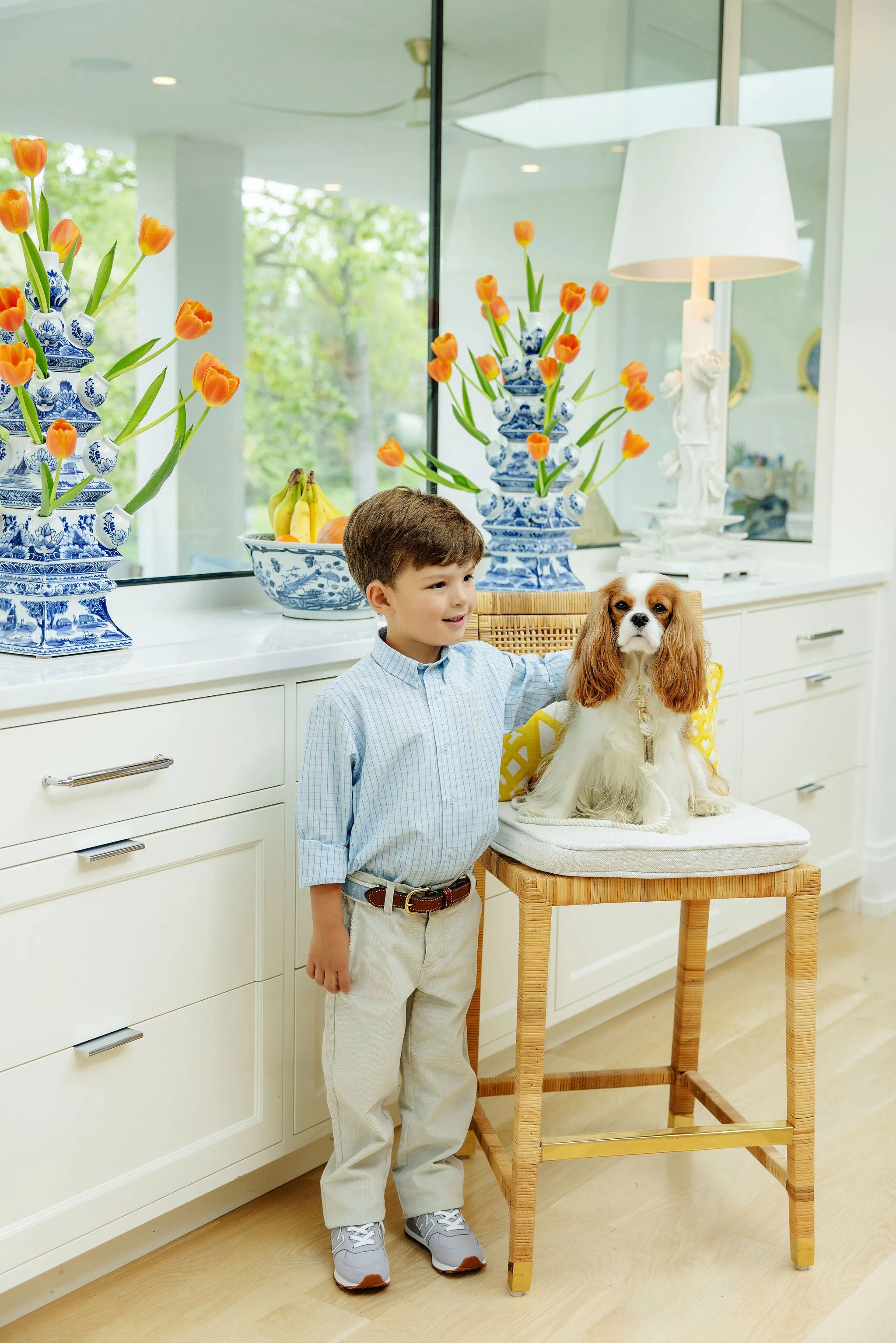 Dean's List Dress Shirt - Get In Line with Multicolor Stork