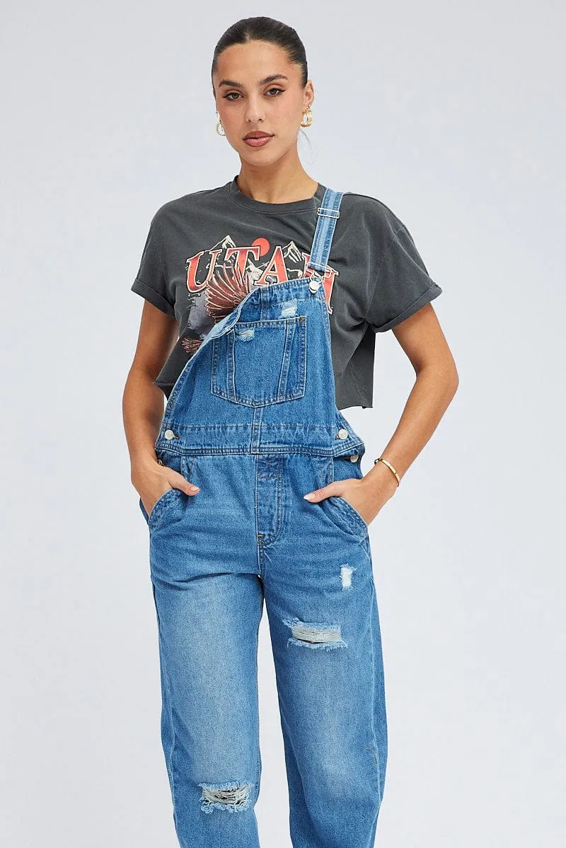 Denim Overall Jeans