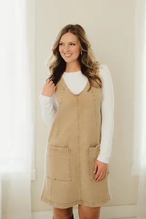 Denim Overall Mini Dress