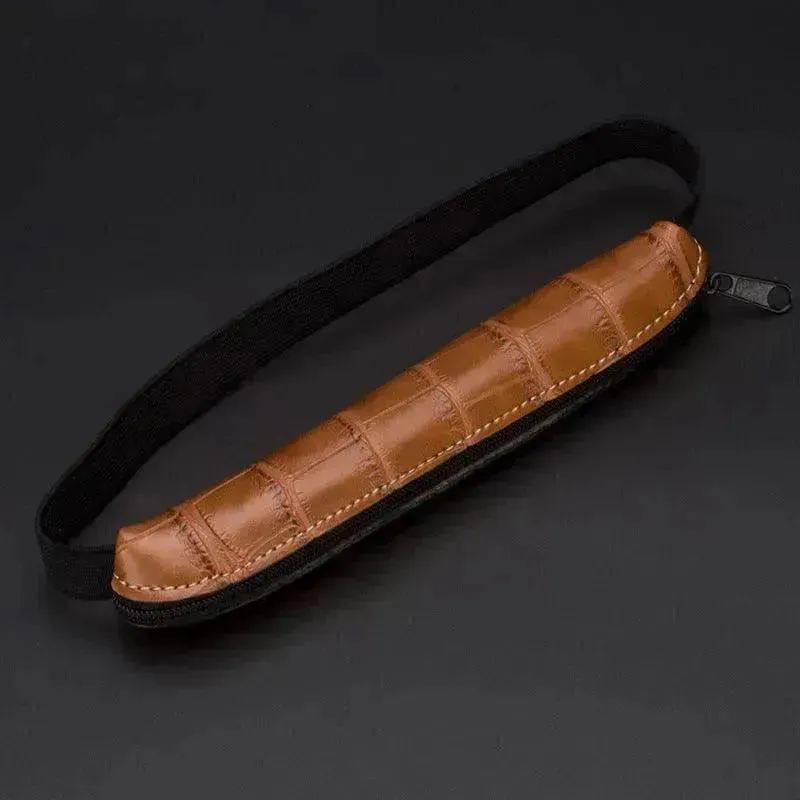 Easy To Carry PU Leather Office Pencil Case