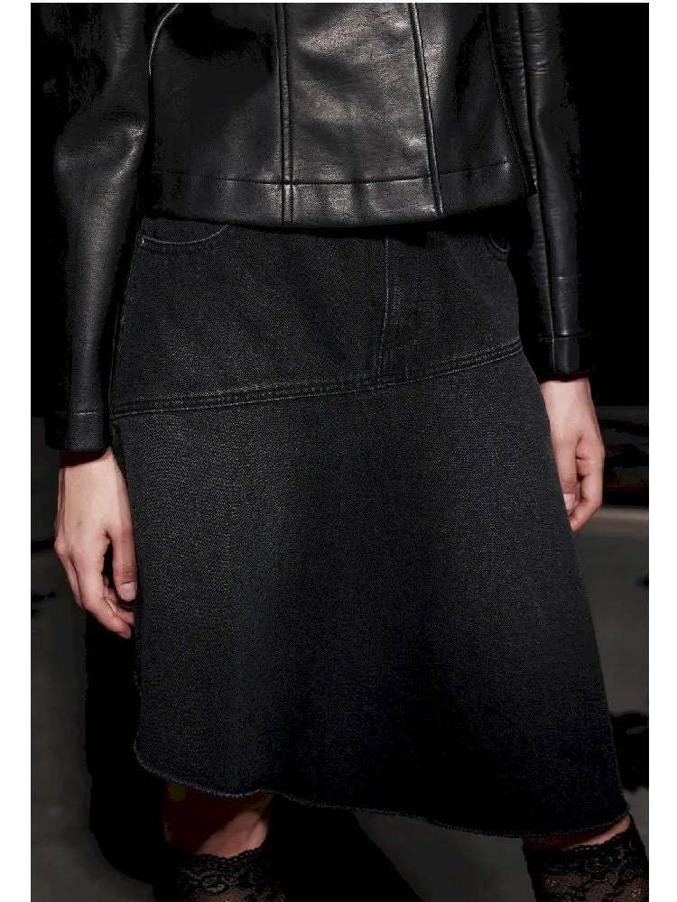 Elegant Cotton Slant Half Skirt【s0000005479】