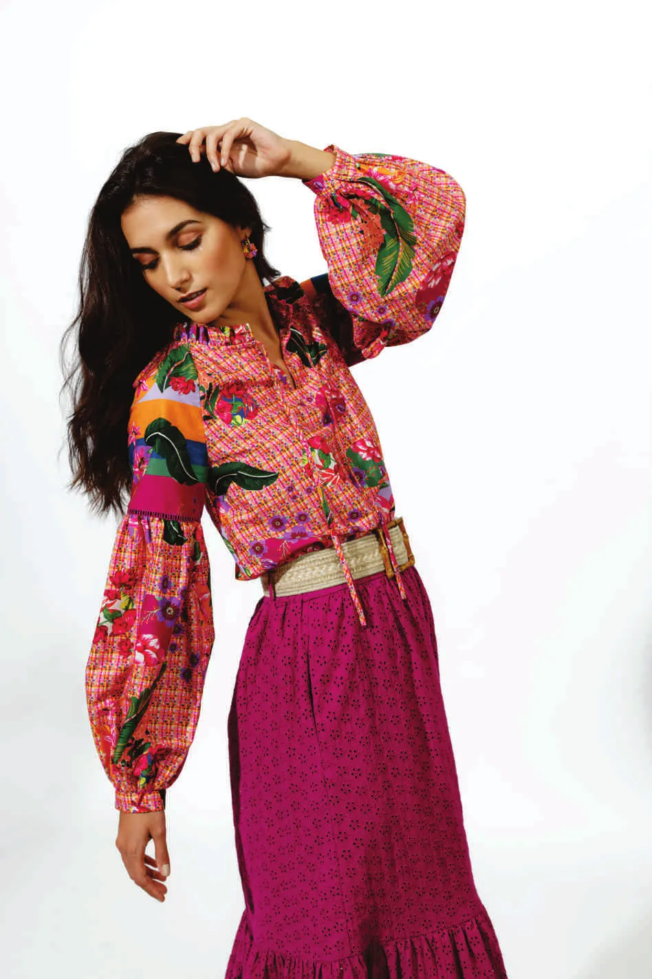 Emily Lovelock Multi Coloured  Top