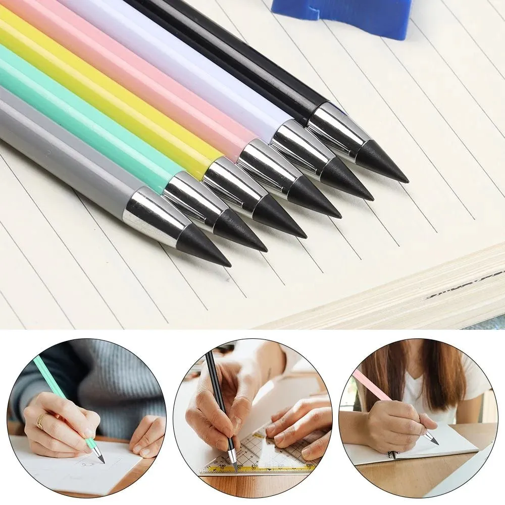 Eternal Pencil - Everlasting Infinity Pencil with Eraser for Writing, Sketch, Drawing