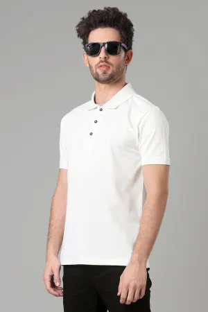 Exclusive White Polo T-Shirt For Men