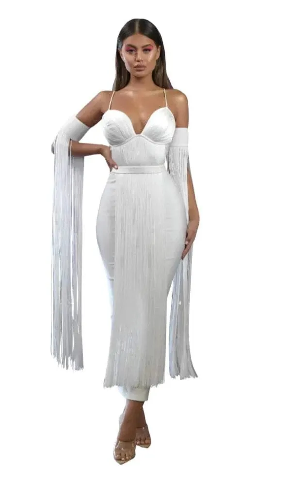 Fanciest White Evening Dress