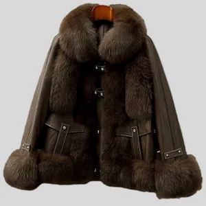 Fox Fur Sheep Skin Coat
