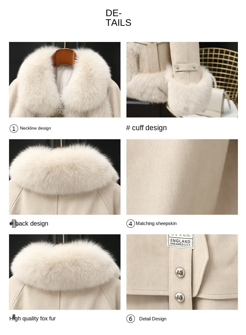 Fox Fur Sheep Skin Coat