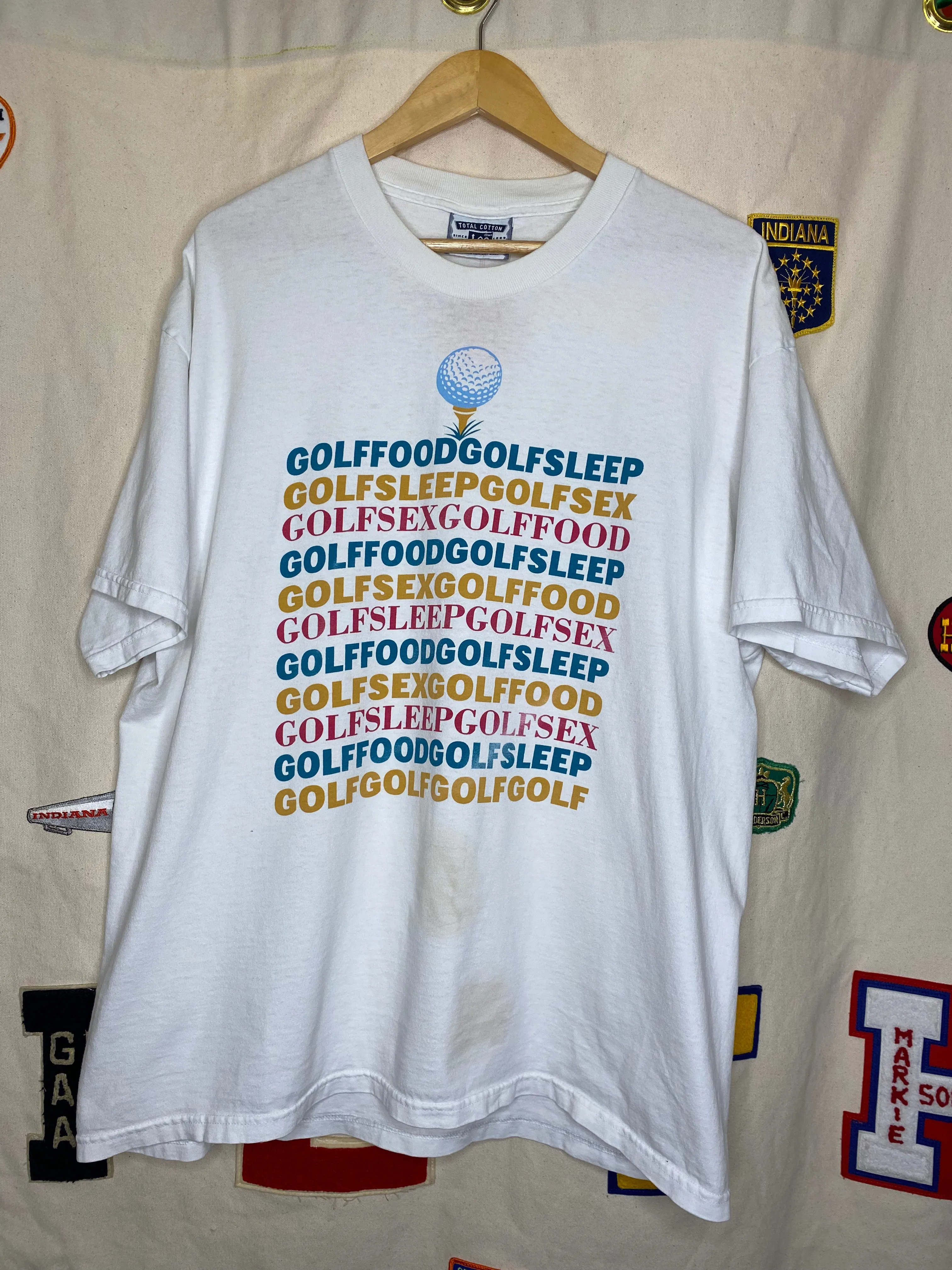 Golf Food Sex Sleep Lee Sport T-Shirt: XL