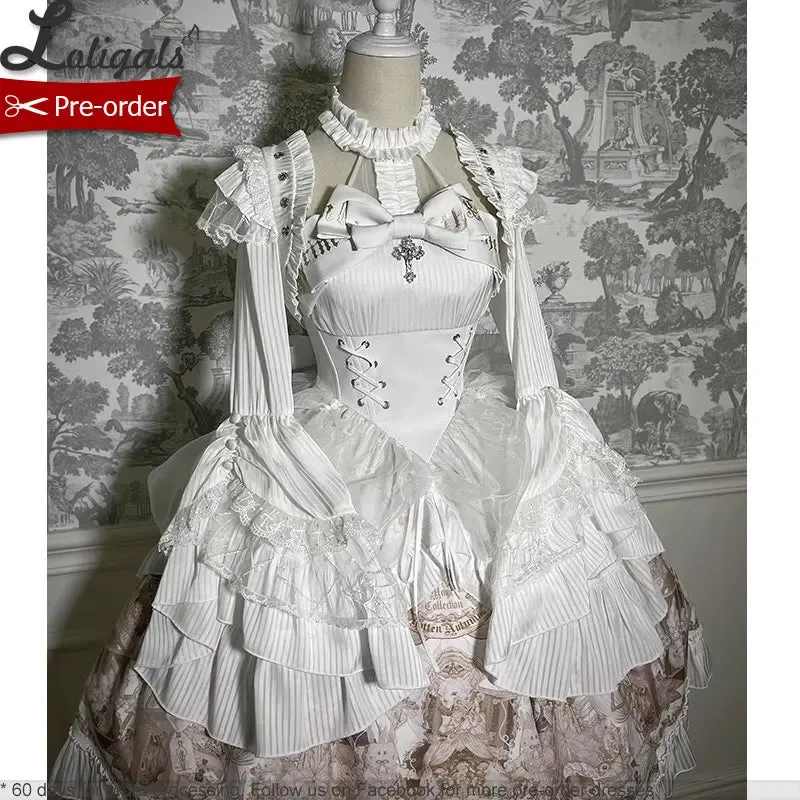 Gothic Lolita Shrug Ruffled Flare Sleeve Top by Alice Girl ~ Doll's Secret