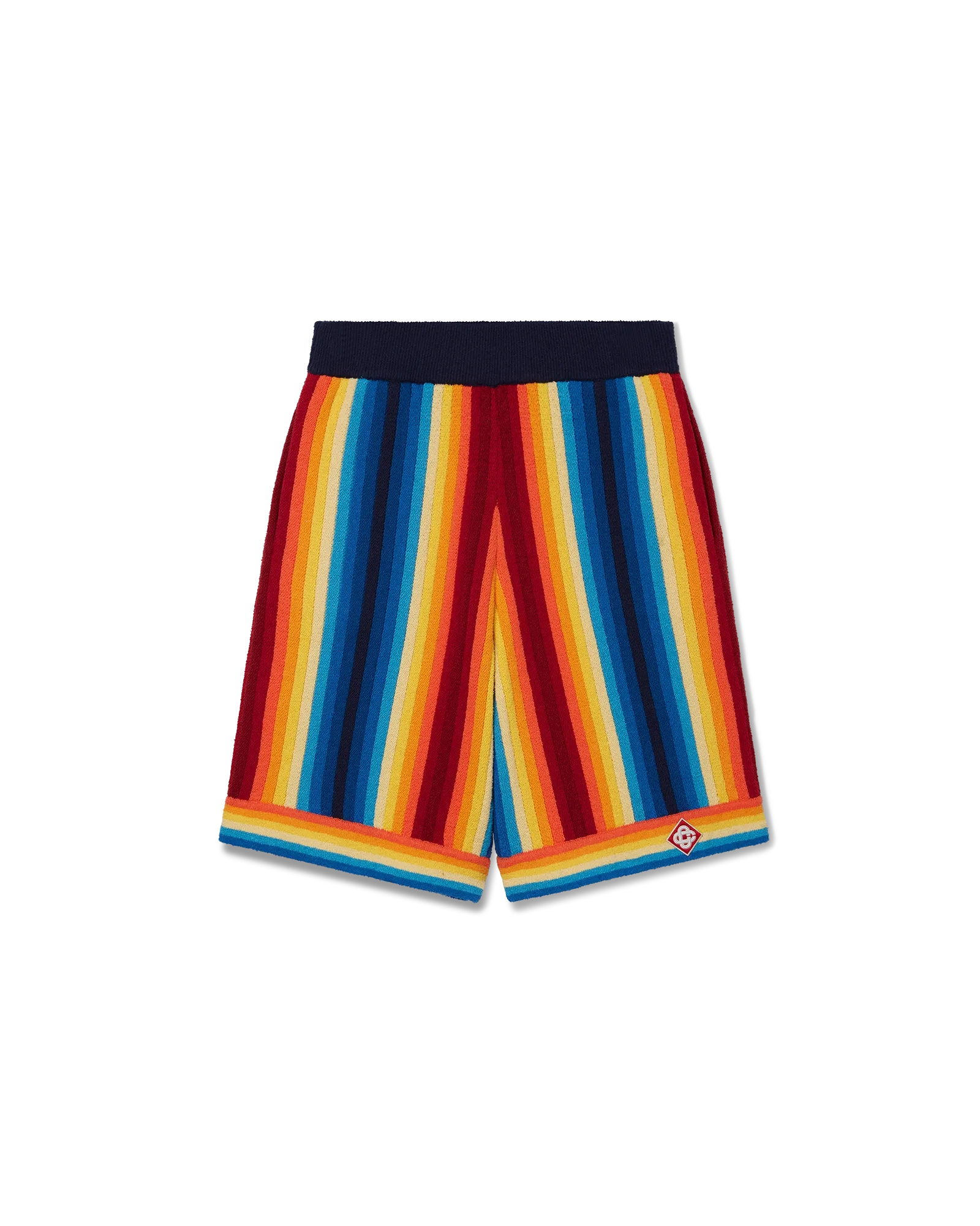 Gradient Stripe Towelling Shorts