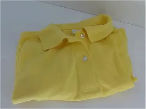 Hanes Mens Short Sleeve Polo Shirt Color Yellow Size Medium