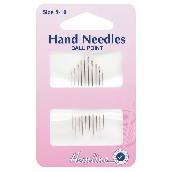 Hemline Ballpoint Needles Size 5-10