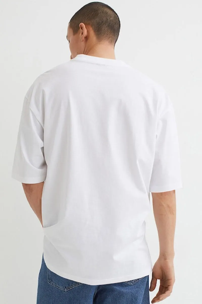 Hungry for Wealth White Oversized T-Shirt