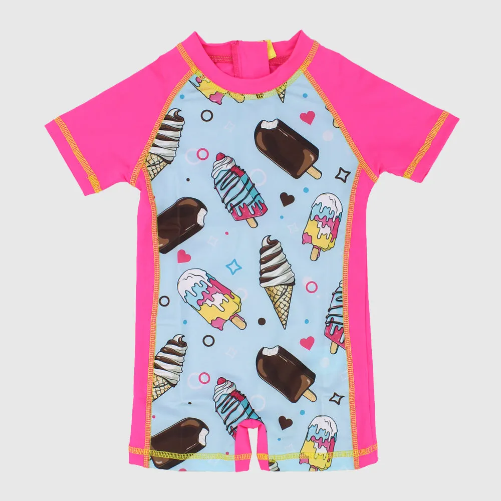 Ice Cream Overall Swim Suit