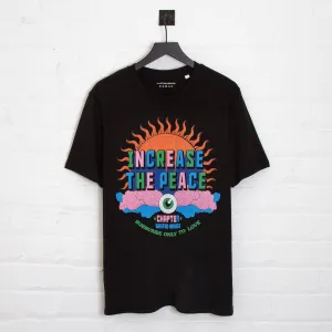 Increase The Peace Front Print - Tshirt - Black