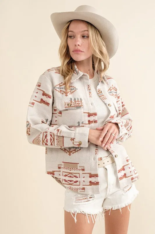 Jacket - "Blue B" Exclusive Jacquard Aztec