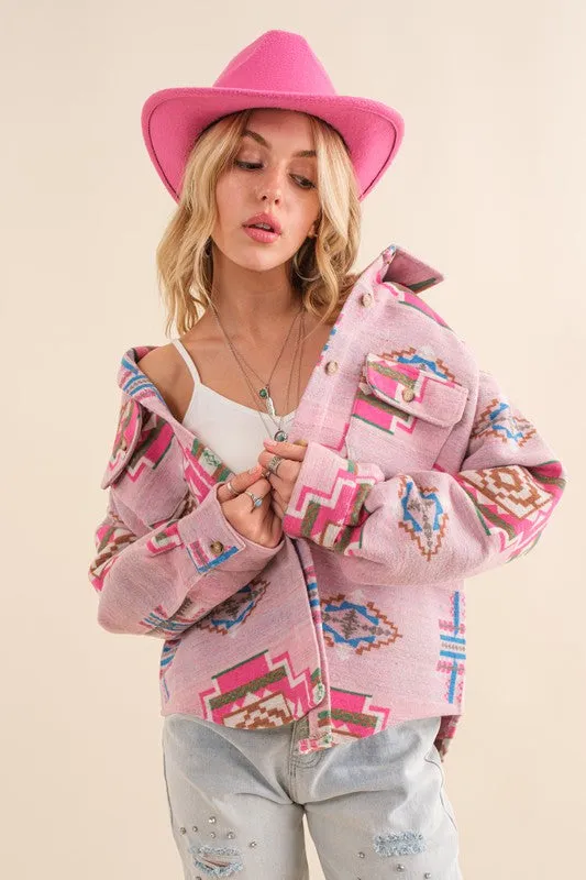 Jacket - "Blue B" Exclusive Jacquard Aztec