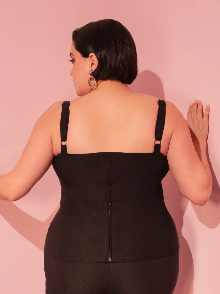 Jawbreaker Top in Black - Vixen by Micheline Pitt