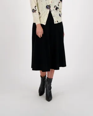 Knitted Fit And Flare Skirt
